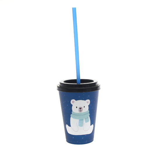 Cup with Straw Ð Blue