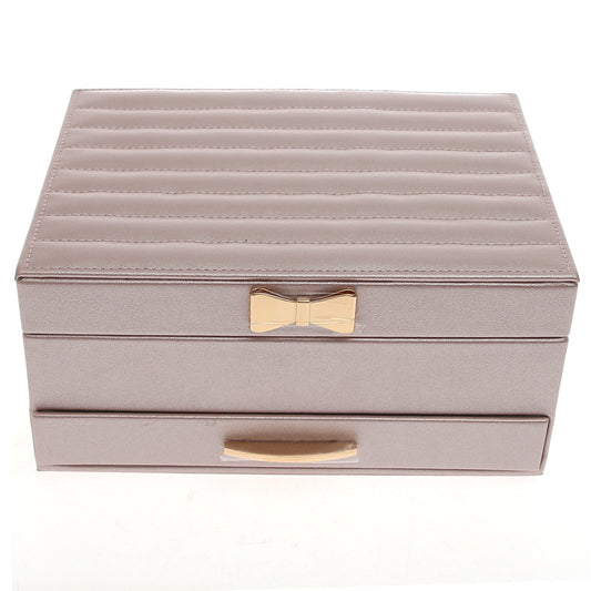 Elegant Jewelry Storage Box Ð Multi?Layer Organizer with Mirror & Drawer