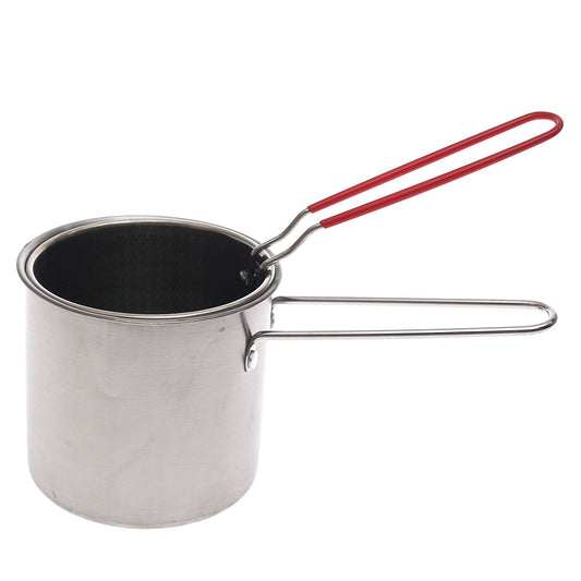 Stainless Steel Frying Pot with Basket Ð Deep Fryer for Home Cooking