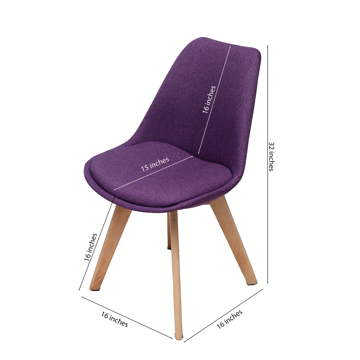 Gigma Purple W/Fabric Chair