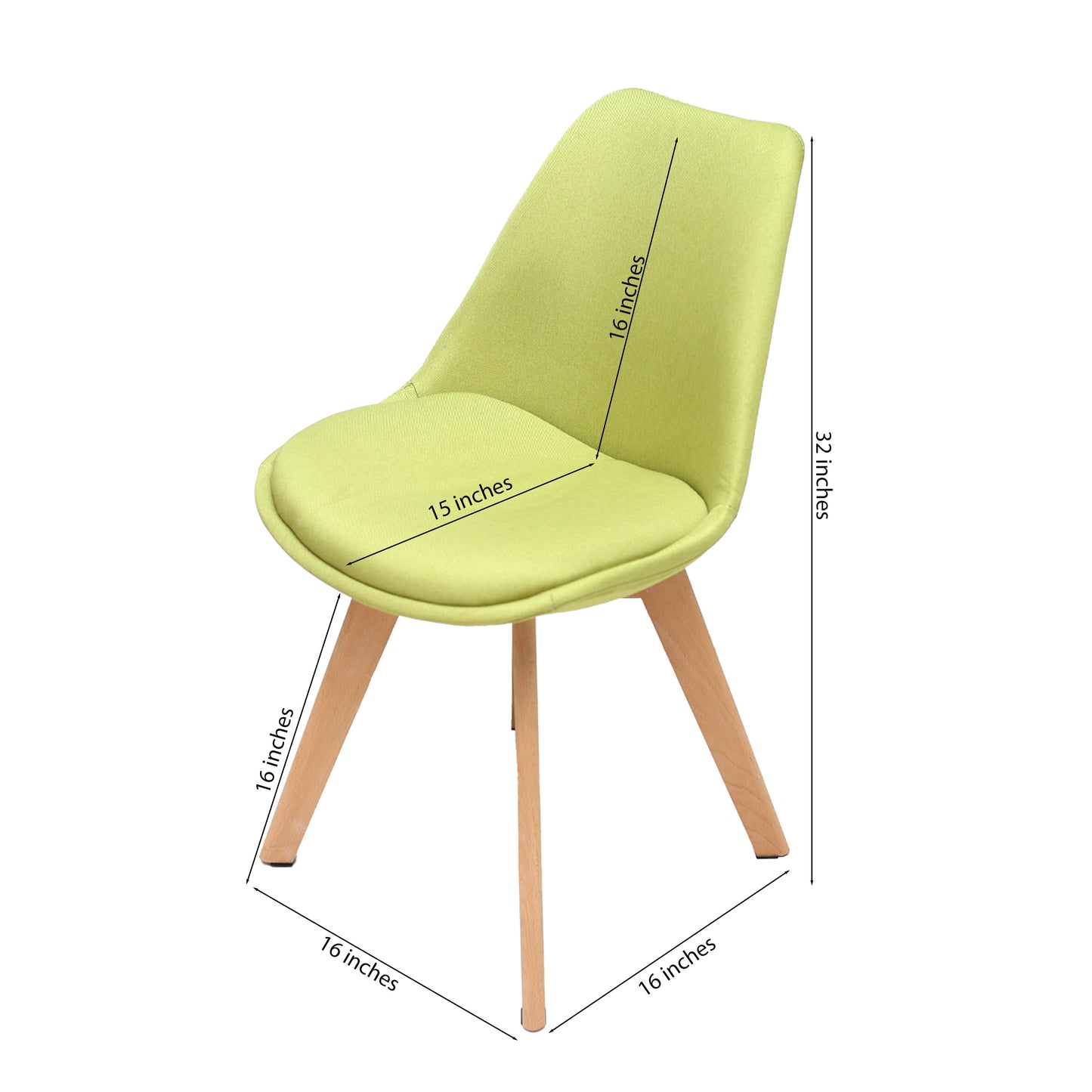 Gigma Light Green W/Fabric Chair