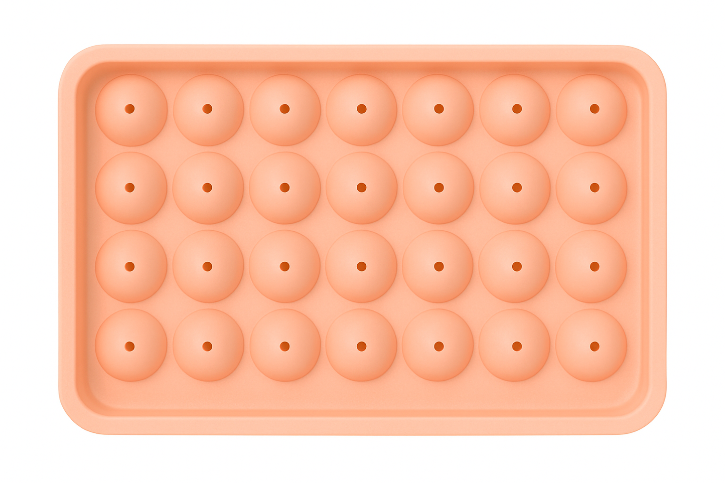 Ice Cube Ball Tray Ð 33 Pieces Orange