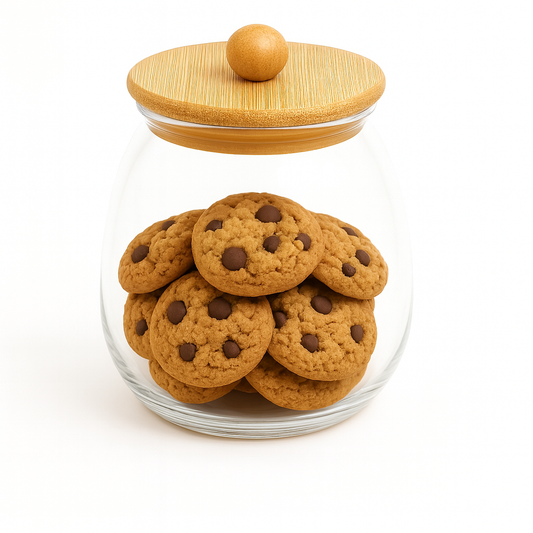 Glass Jar with Wooden Lid Ð 750ml & 550ml