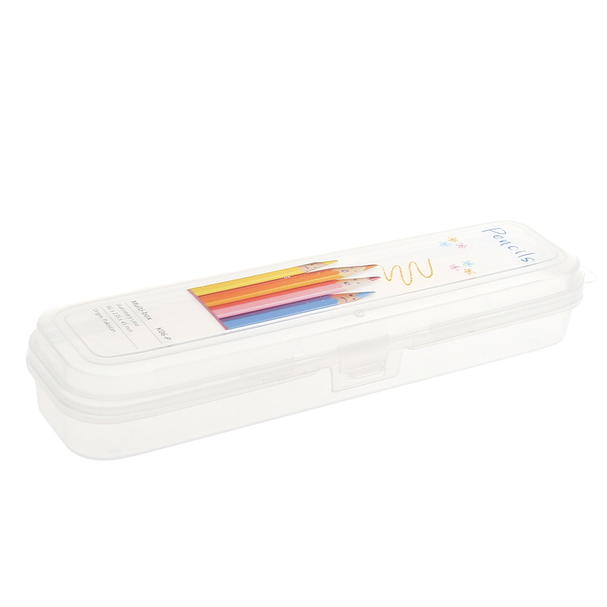 Multi Pencil Box Ð Transparent Stationery Organizer for School, Office & Art Supplies