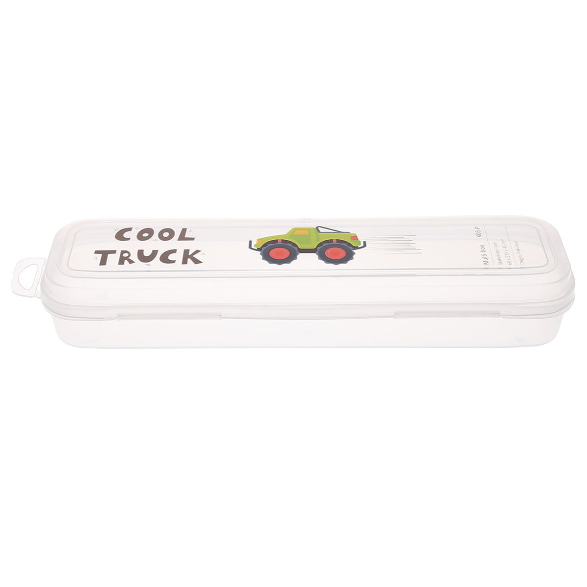 Cool Truck Multi-Box Ð Transparent Stationery Storage Case for School and Office