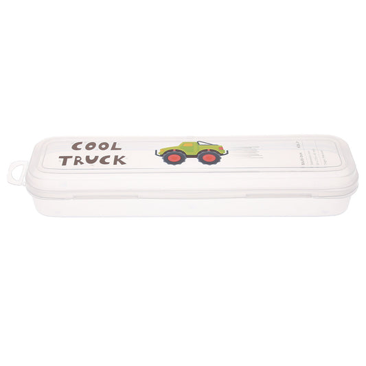 Cool Truck Multi-Box Ð Transparent Stationery Storage Case for School and Office