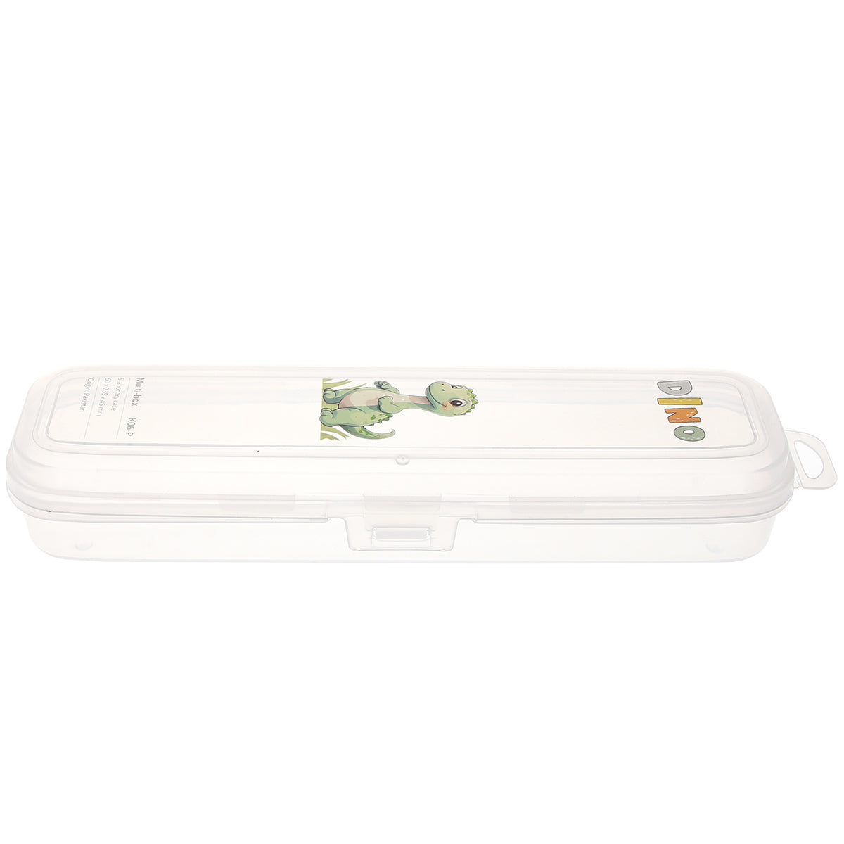 Dino Multi?Box Ð Transparent Stationery Storage Case for Kids & School Supplies