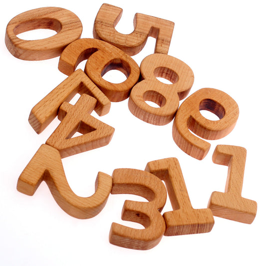 NUMBERS PLAY LIGHT BROWN