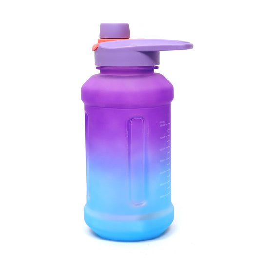 Spring Bottle W/ Straw Blue