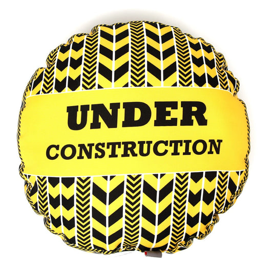 Construction Vehicle Round Filled Cuhsion 16X16