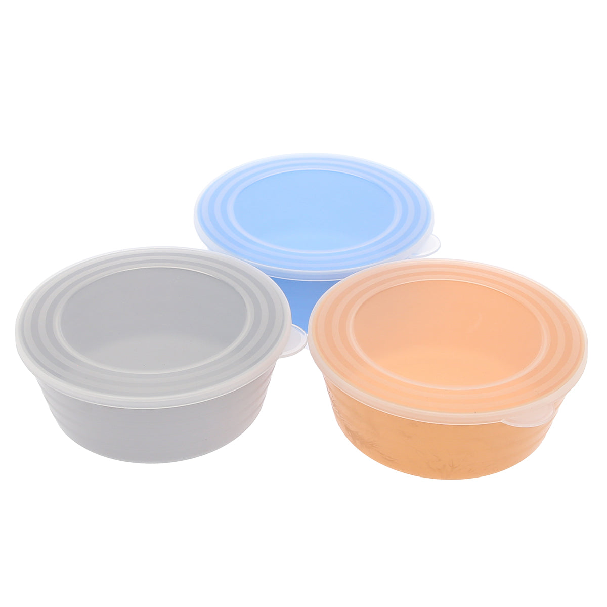 3PCS Storage Bowl with Lid Ð Multicolor