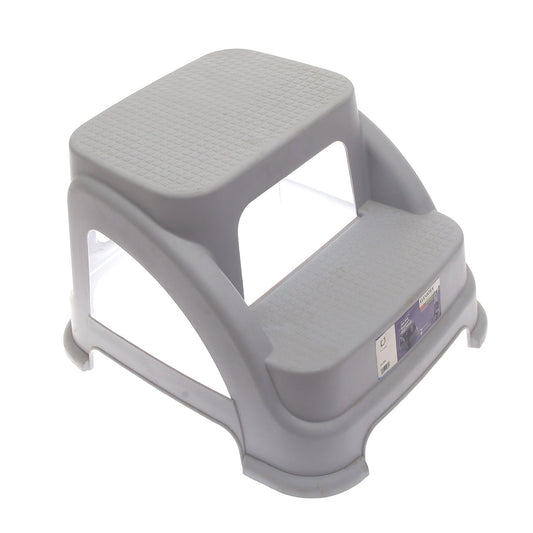 Two Step Stool Ð Grey, Brown, Black