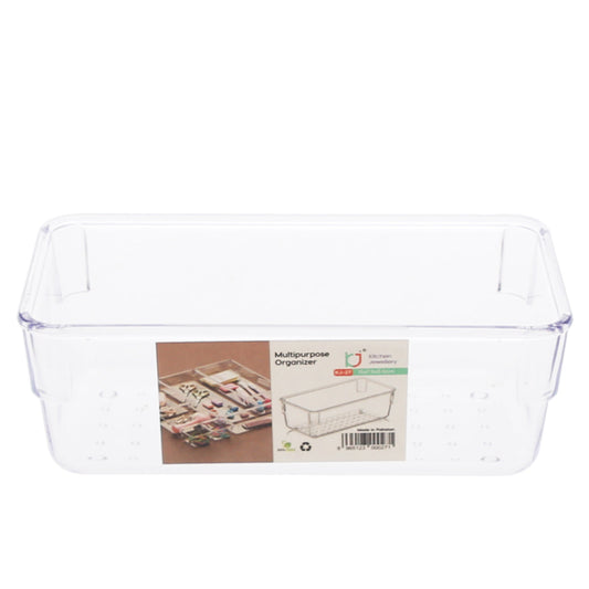 Multipurpose Organizer Box Ð Clear Plastic Storage Container for Home & Office