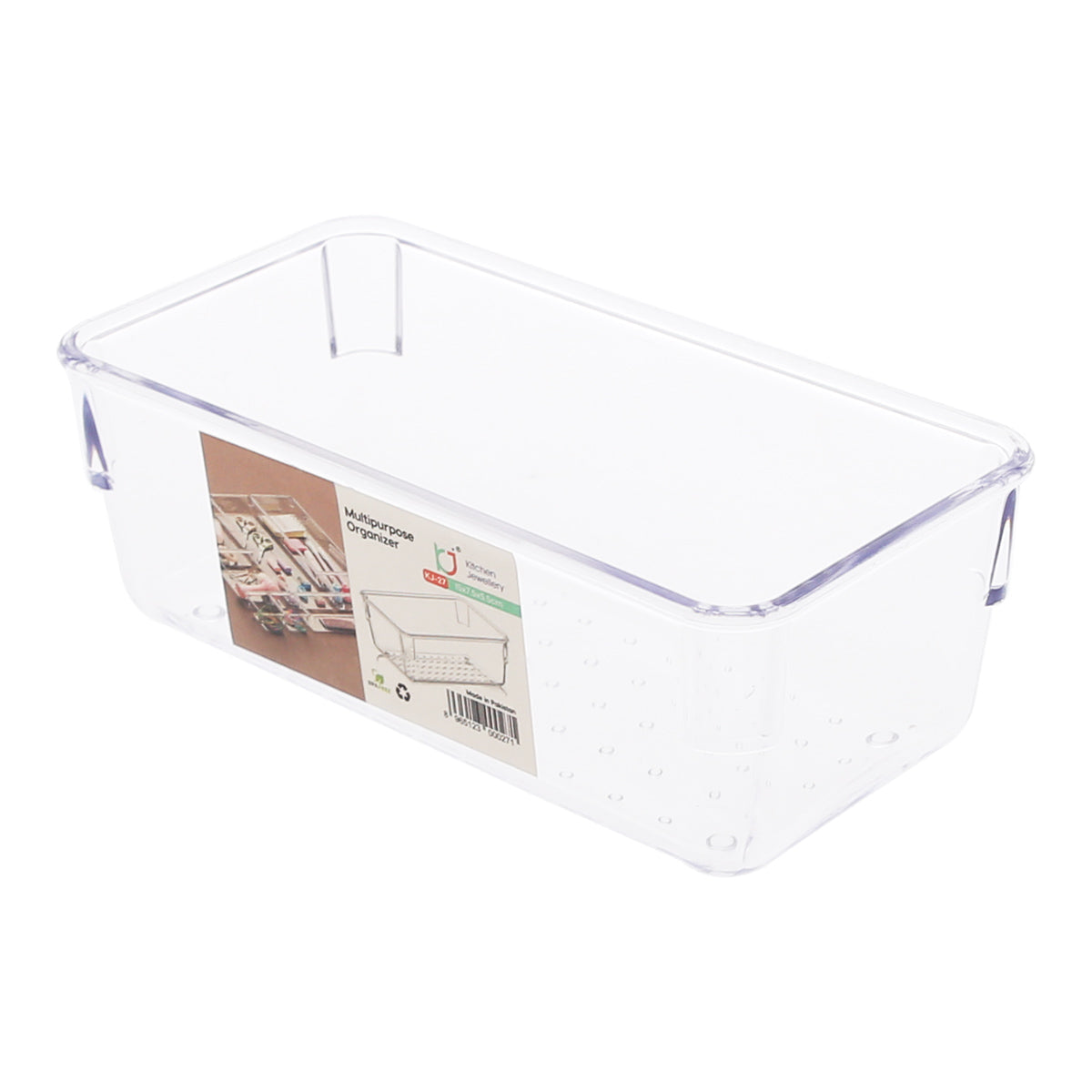 Multipurpose Organizer Box Ð Clear Plastic Storage Container for Home & Office