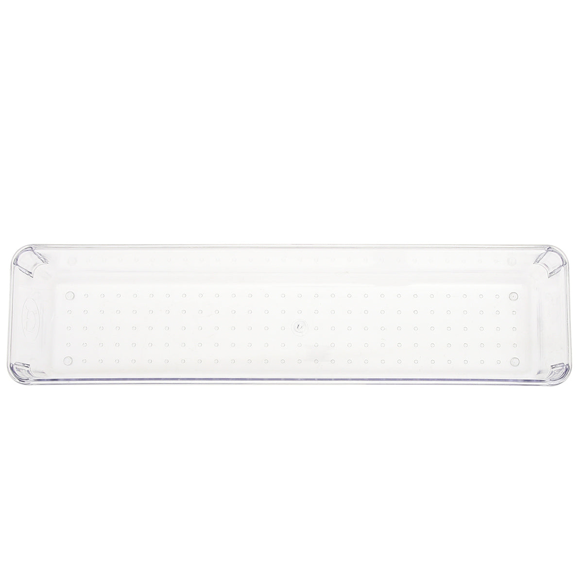 Long Multipurpose Organizer Tray Ð Clear Plastic Storage for Drawers & Countertops