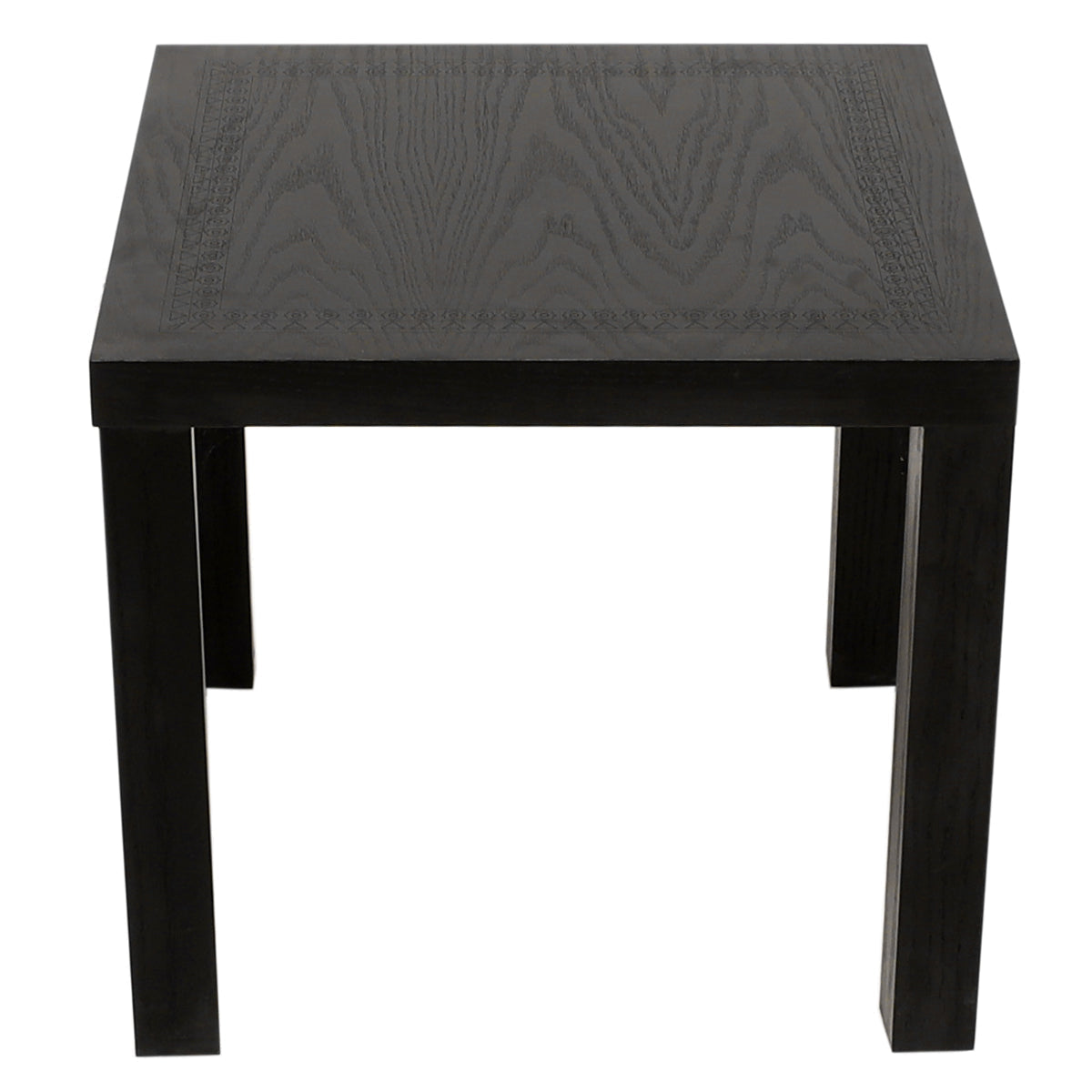 Honey Comb Black Side Table