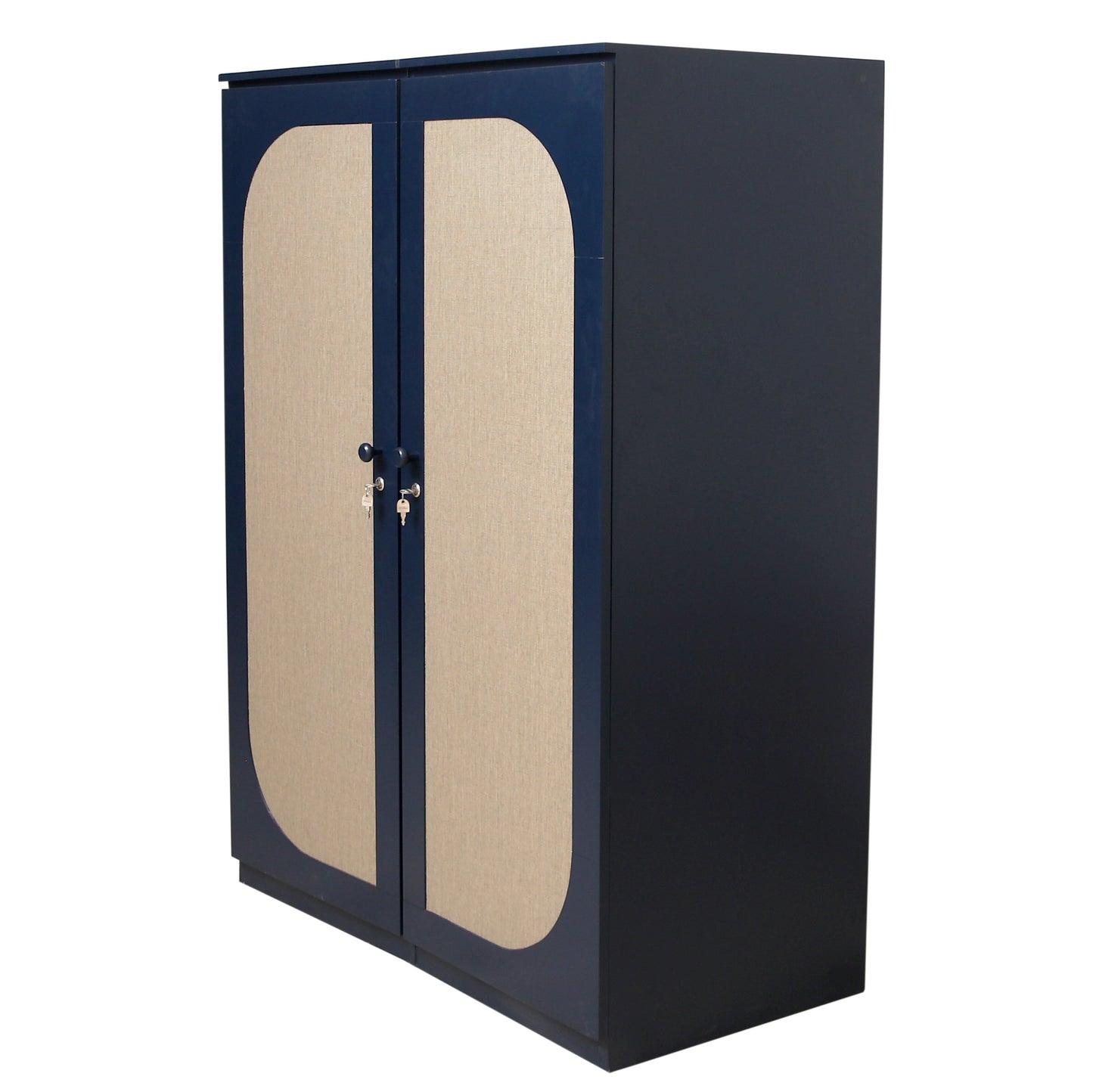 Lancaster black 2 wardrobe