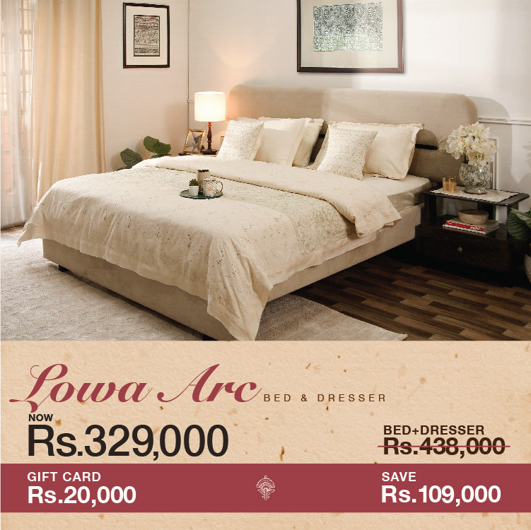 Lowa Arc Bedroom Set Ð Bed, Dresser & Rs 20,000 Gift Card