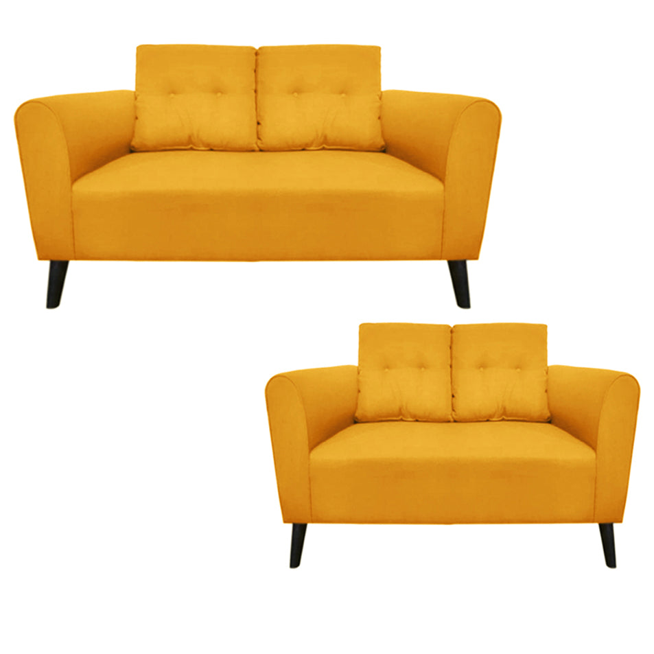 Rovak Sofa Set Bundle (3+2 seater) Yellow