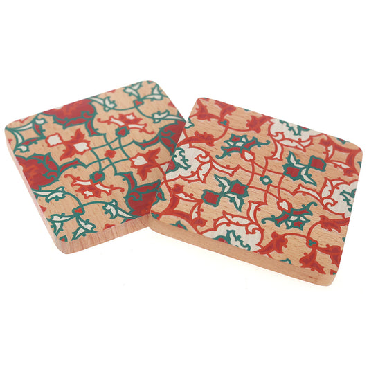 Festive Geo Coaster Set Of 2