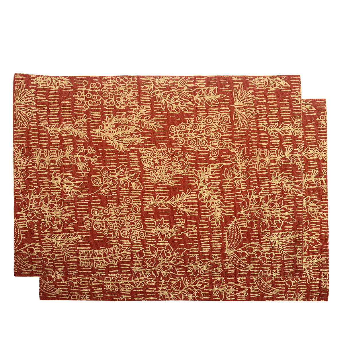 Gold Floral Mats 13x19