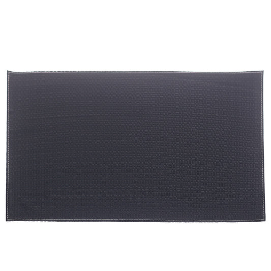 Mat Rectangle Knitted (Bot/Same) Black
