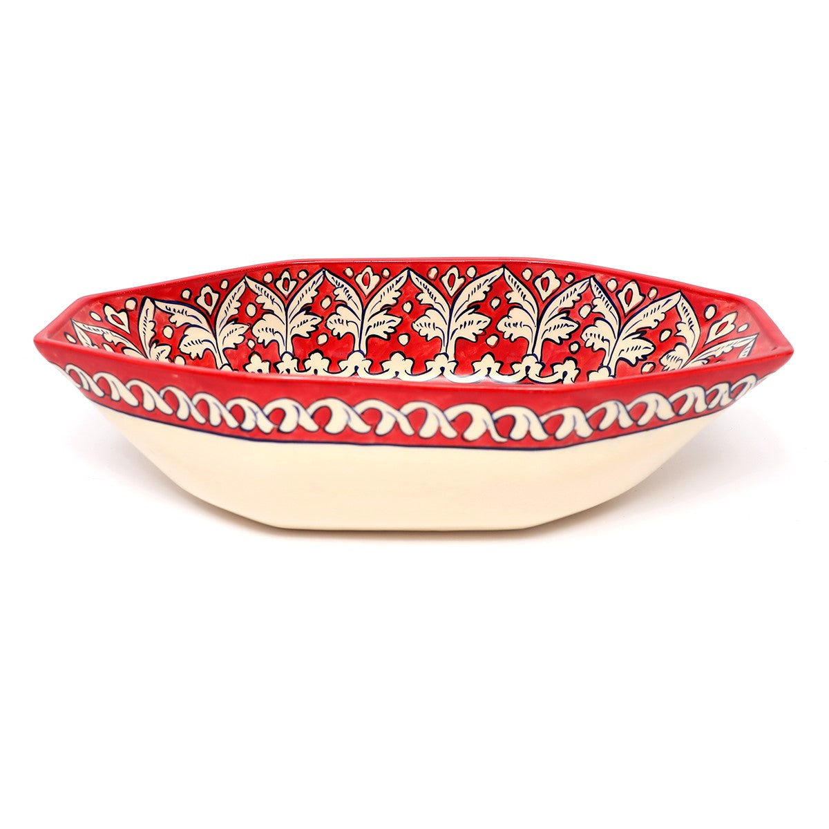 Multi Oval Bowl Red