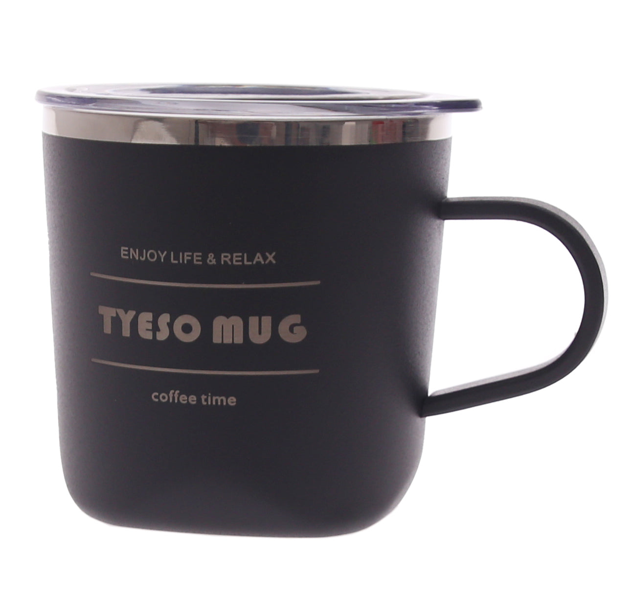 TYESO Insulated Coffee Mug with Lid Ð Stainless Steel Travel Cup (Pink, Black, Light Blue, Blue)