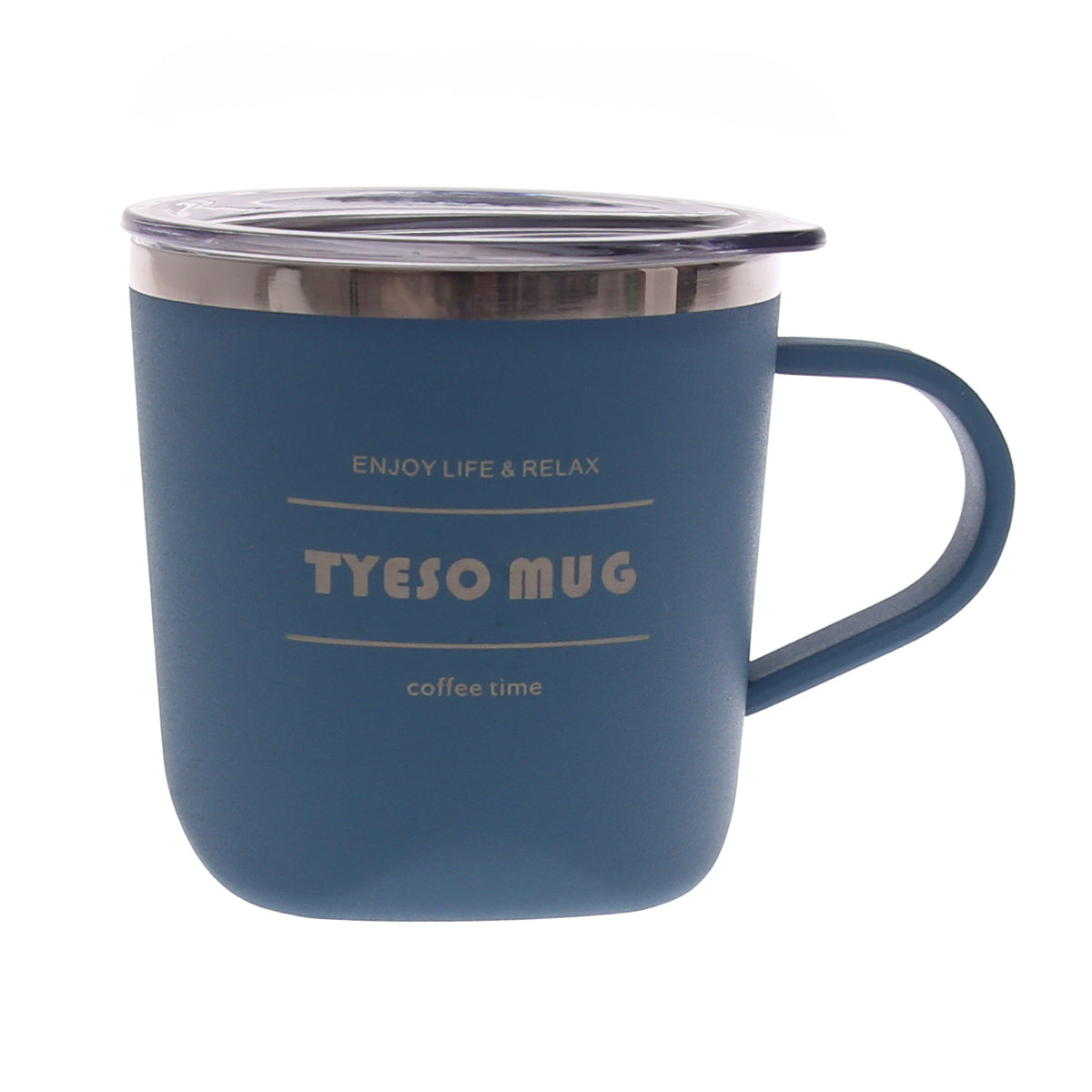 TYESO Insulated Coffee Mug with Lid Ð Stainless Steel Travel Cup (Pink, Black, Light Blue, Blue)
