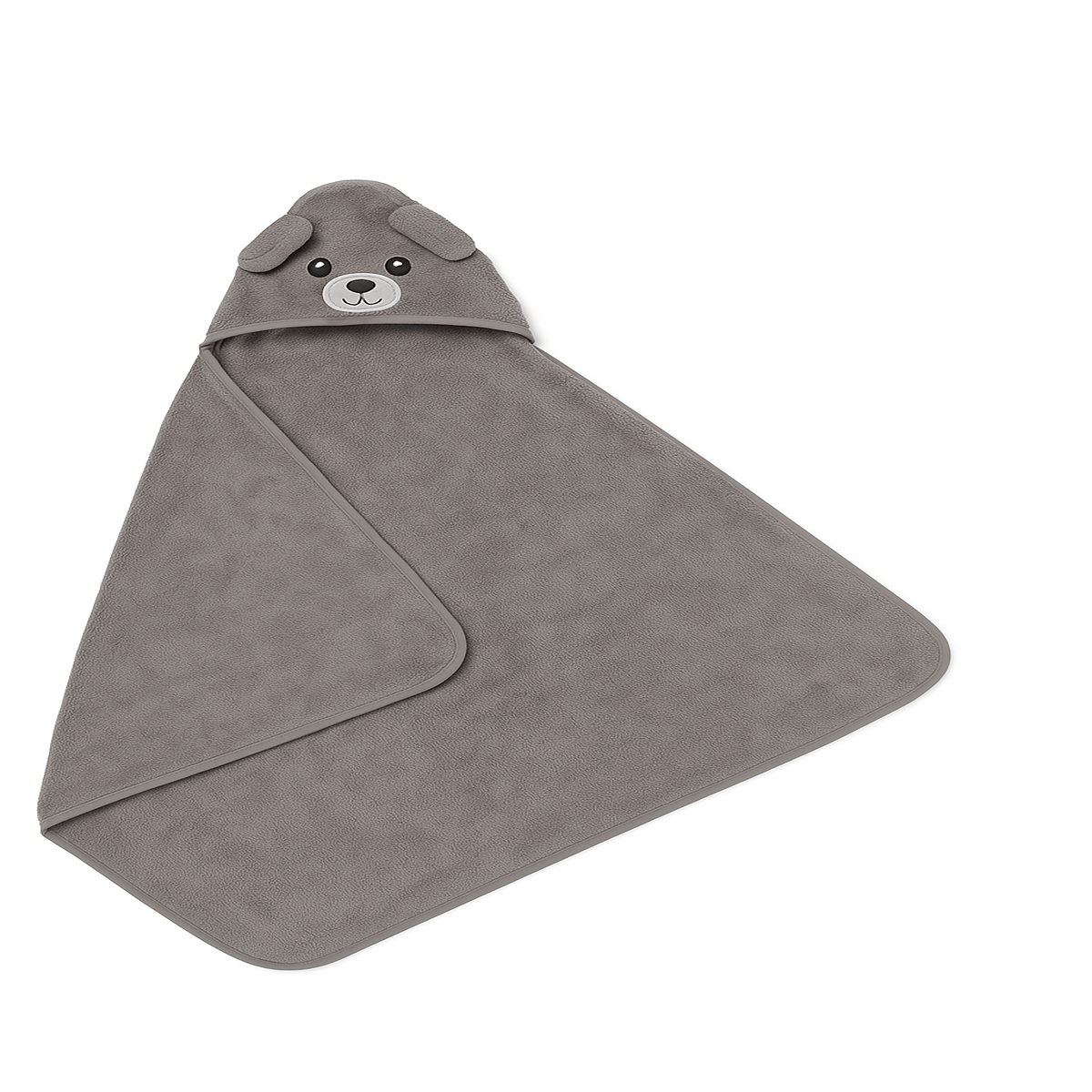 Kids Hooded Bath Towel Ð Soft & Absorbent Animal Face Wrap