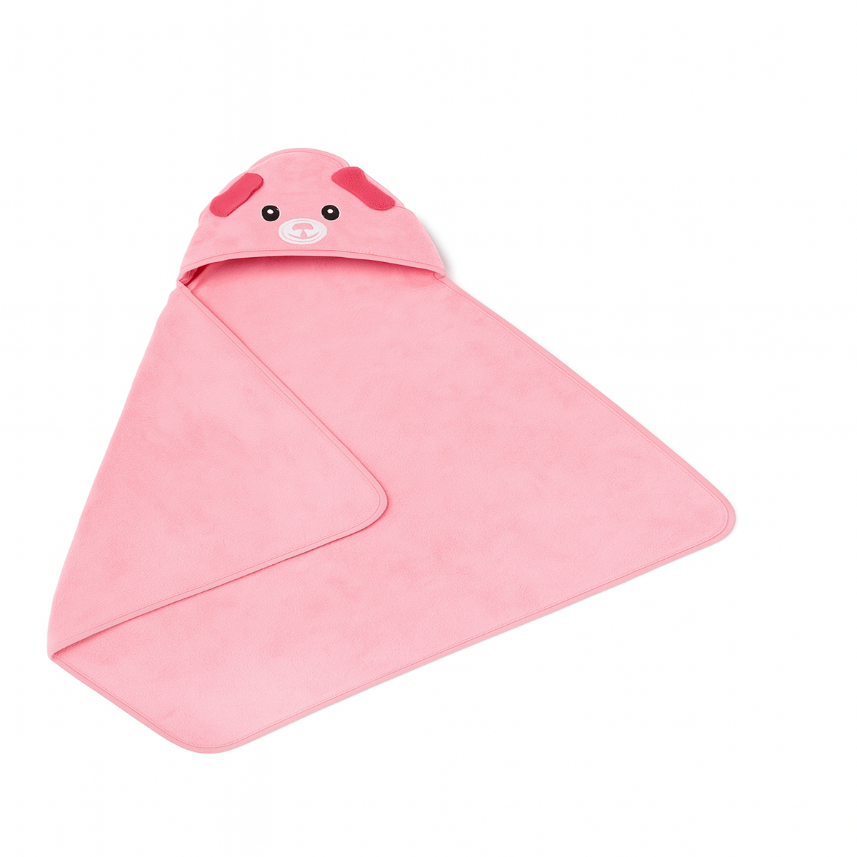 Kids Hooded Bath Towel Ð Soft & Absorbent Animal Face Wrap