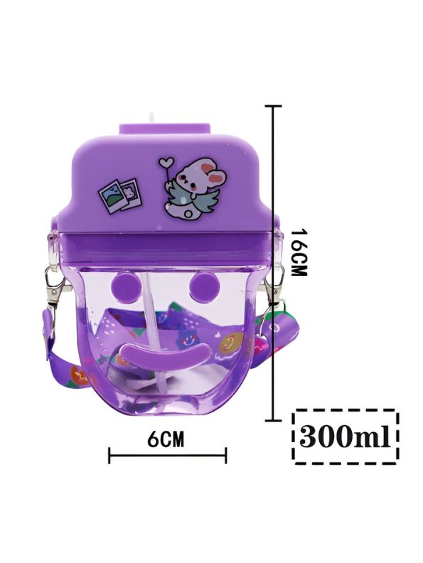 Cute Face Crossbody Water Bottle Ð 300ml