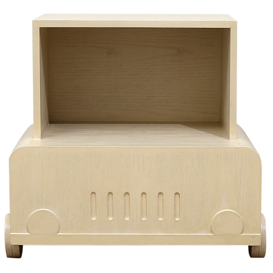 Wooden Cart Side Table