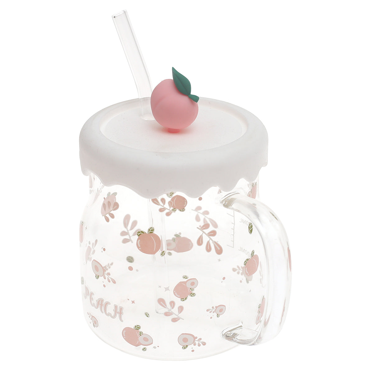 Fruit Mug Ð Transparent with Fun Fruit Design & Lid