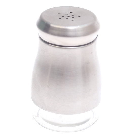Single Salt Jar with Brushed Stainless Steel Body