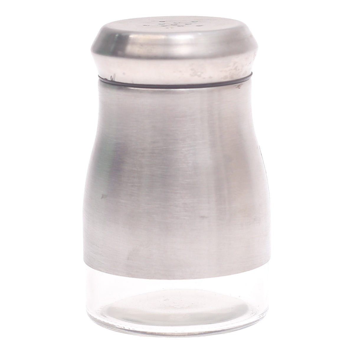 Single Salt Jar with Brushed Stainless Steel Body