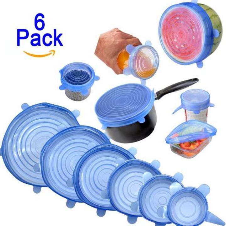 Reusable Silicone Stretch Lids – Set of 6 | BPA-Free, Leak-Proof