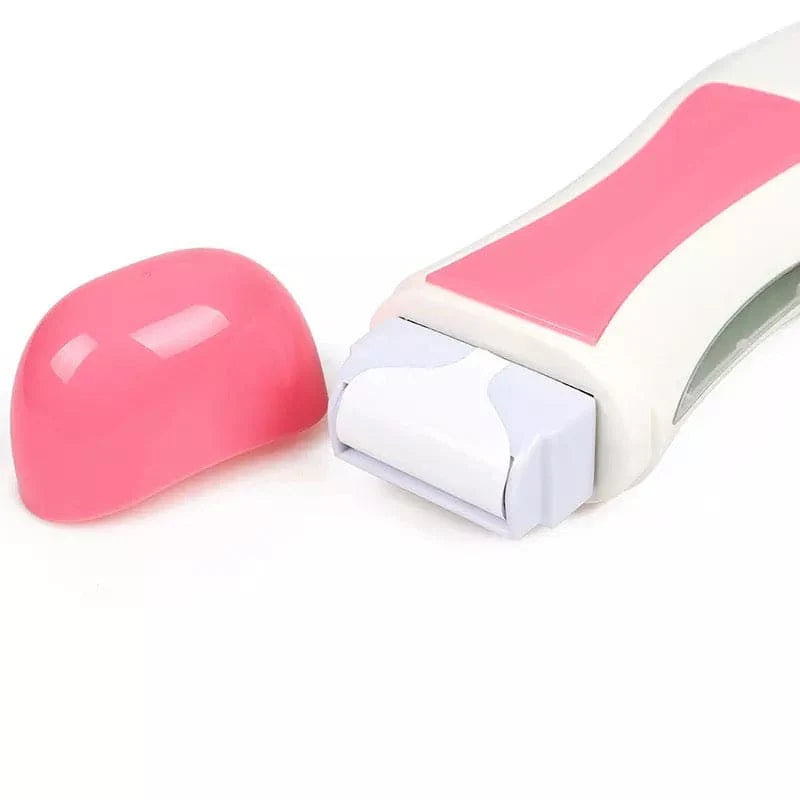Electric Hair Removal Wax-melt Machine, Heater EU Plug Portable Epilator Roll, Heater Melt Depilation Hair Removal, SPA Handheld Body Depilatory Machine Hair Removal Tool