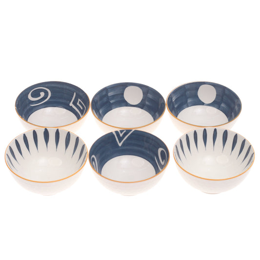 6PCS Ceramic Bowl Set Ð JPY-01