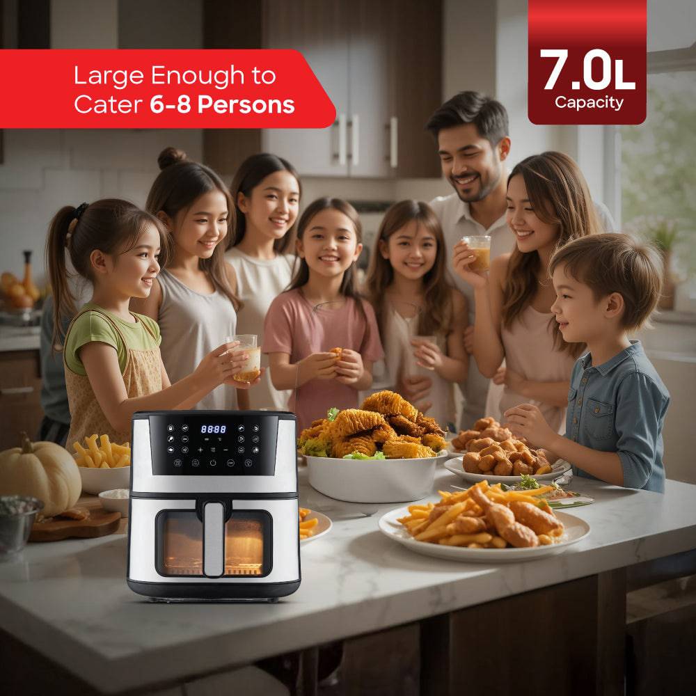 SANFORD AIRFRYER 7 LITER GLASSVIEW SF2454AF