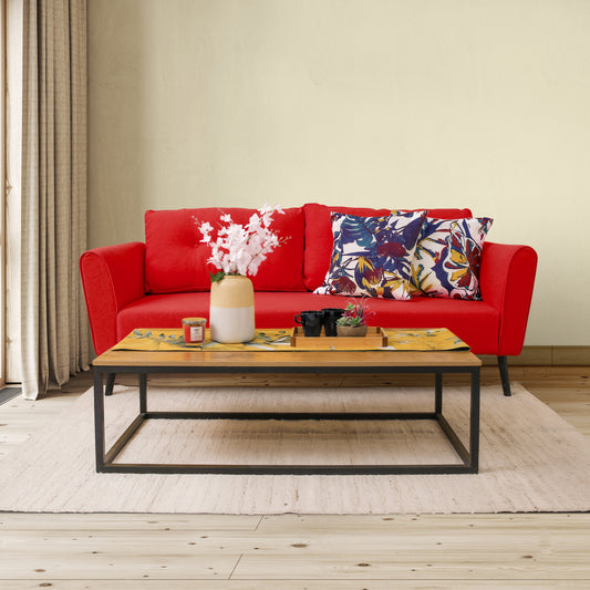 Rovak Sofa Set Bundle (3+2 seater) Red