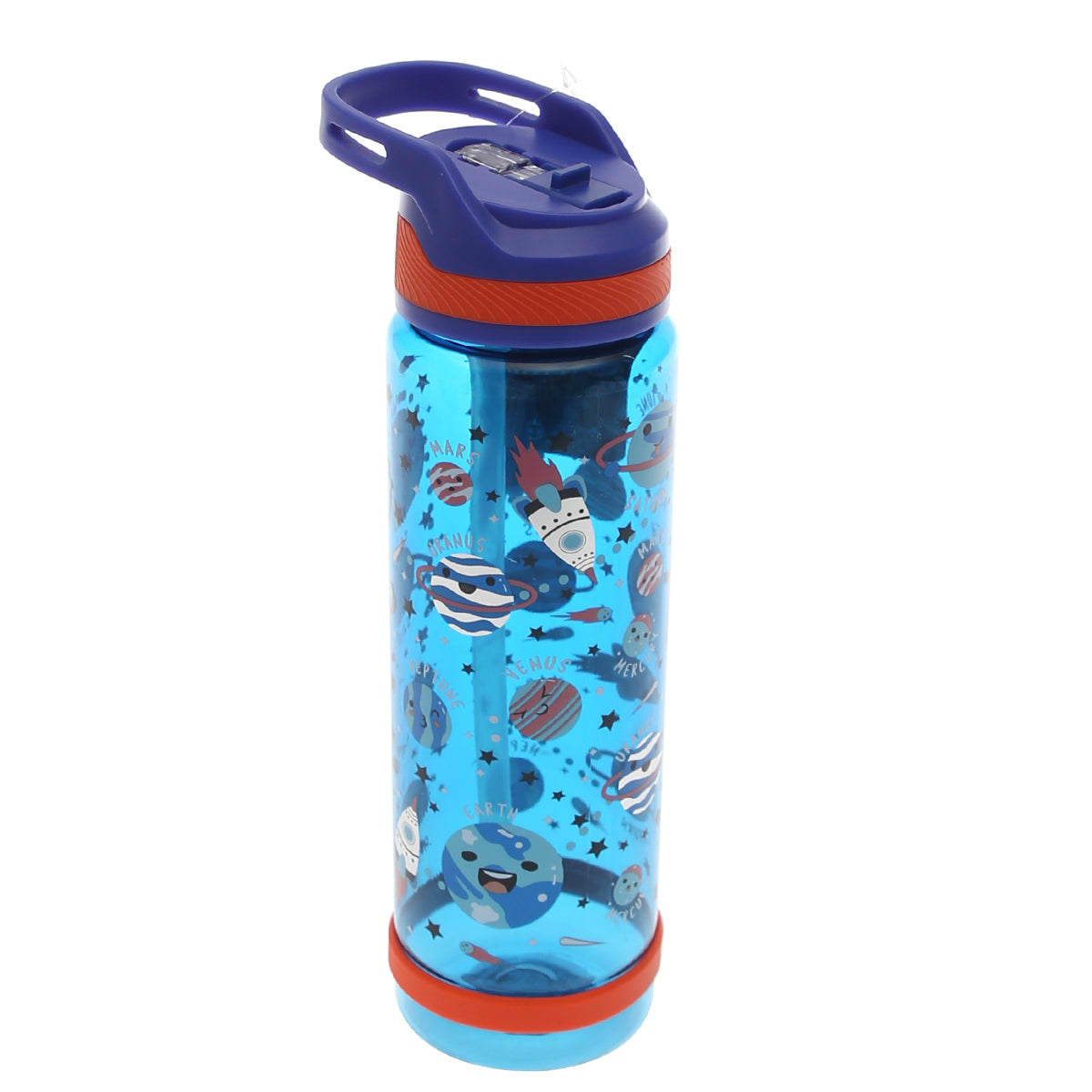 Sports Water Bottle with Straw Ð 800ml Flip?Top Leak?Proof Design (Black, Green, Blue, Purple)