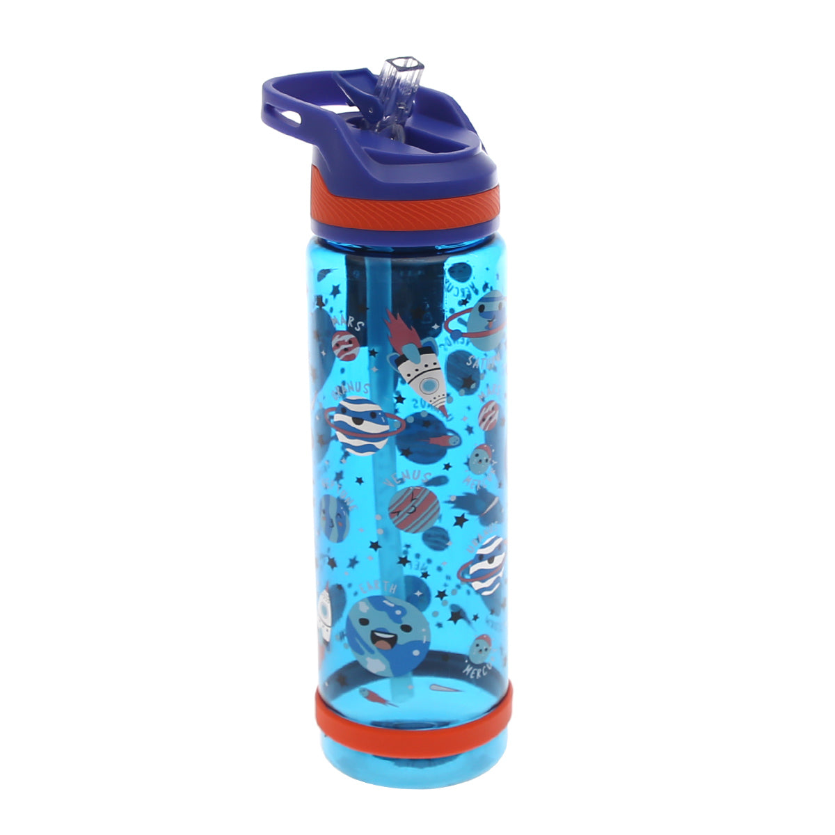 Sports Water Bottle with Straw Ð 800ml Flip?Top Leak?Proof Design (Black, Green, Blue, Purple)