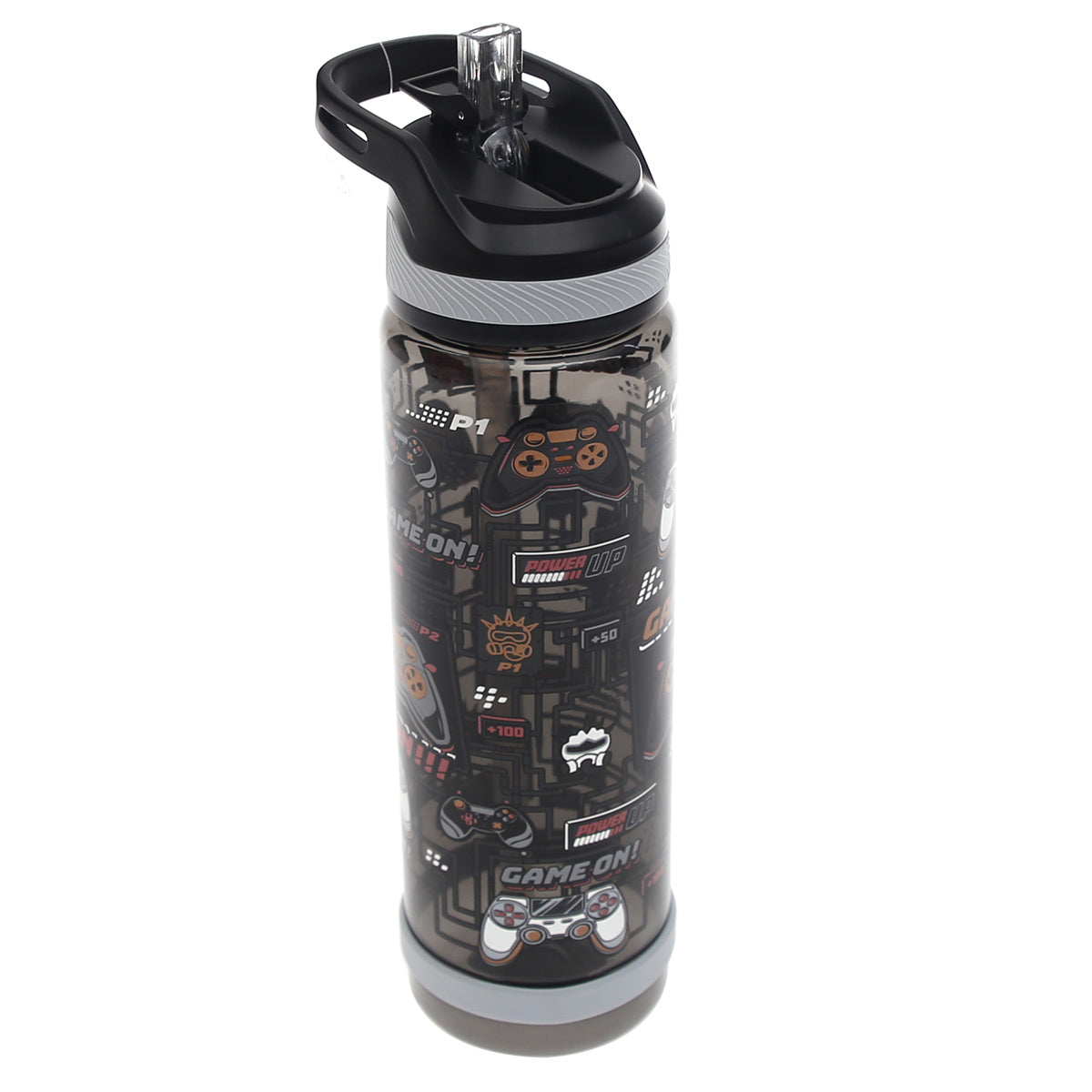 Sports Water Bottle with Straw Ð 800ml Flip?Top Leak?Proof Design (Black, Green, Blue, Purple)