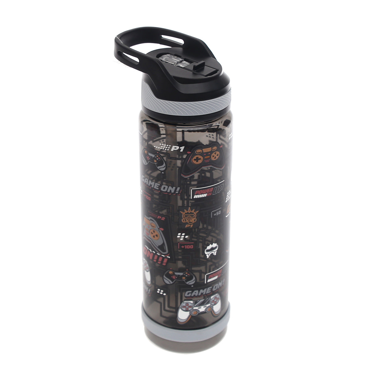 Sports Water Bottle with Straw Ð 800ml Flip?Top Leak?Proof Design (Black, Green, Blue, Purple)