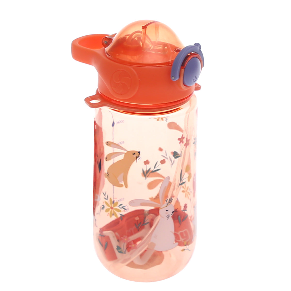 KidsÕ Water Bottle with Straw Ð 500ml Flip?Top Leak?Proof Design (Dark Blue, Light Blue, Pink)