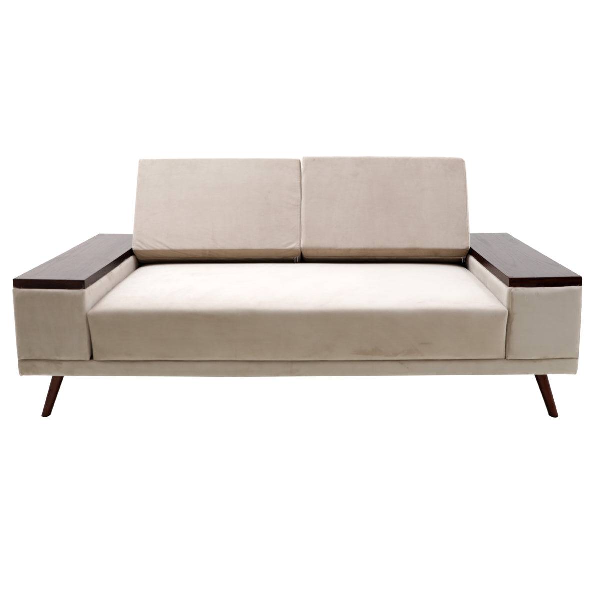 Nimoy X Wooden Arm Sofa
