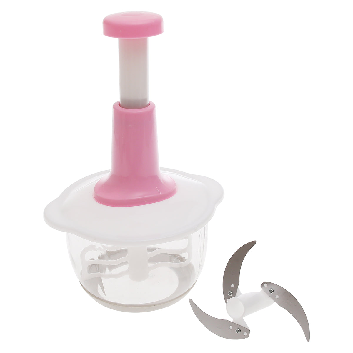 Manual Kitchen Hand Chopper Ð 1.5L Push?Down Vegetable & Fruit Dicer